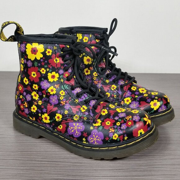 Dr Martens Brookley Vintage Garden Softy Floral Booties, Junior Size 10 US / 27 - Picture 1 of 11